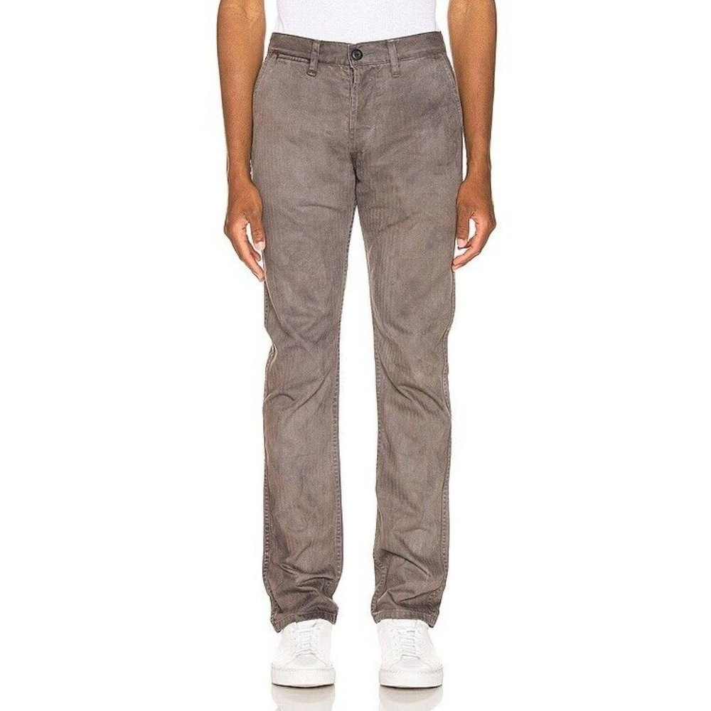 ALPHA INDUSTRIES Pants Natural Grey Dye Chino Cotton